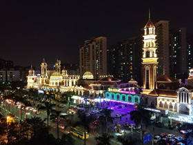 东莞市金月湾广场夜景照明设计