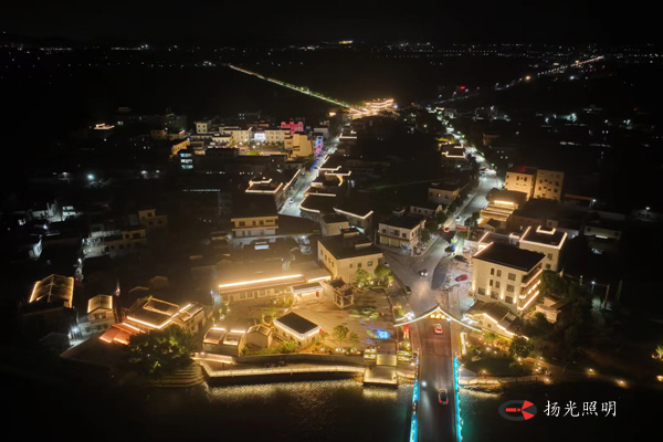 海丰鹭影禾香乡村示范基地夜景照明设计施工